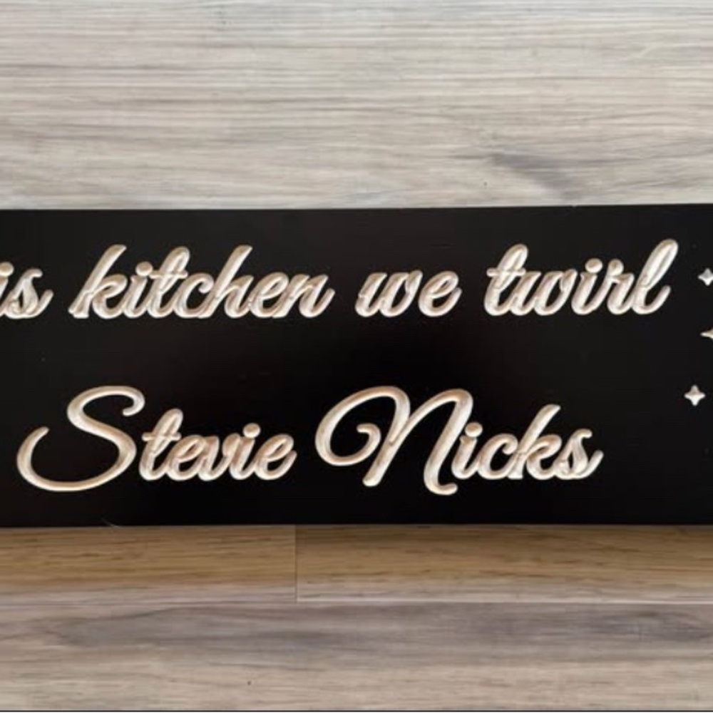 Chic  Kitchen Wall Sign. Measures 24”x5.5”